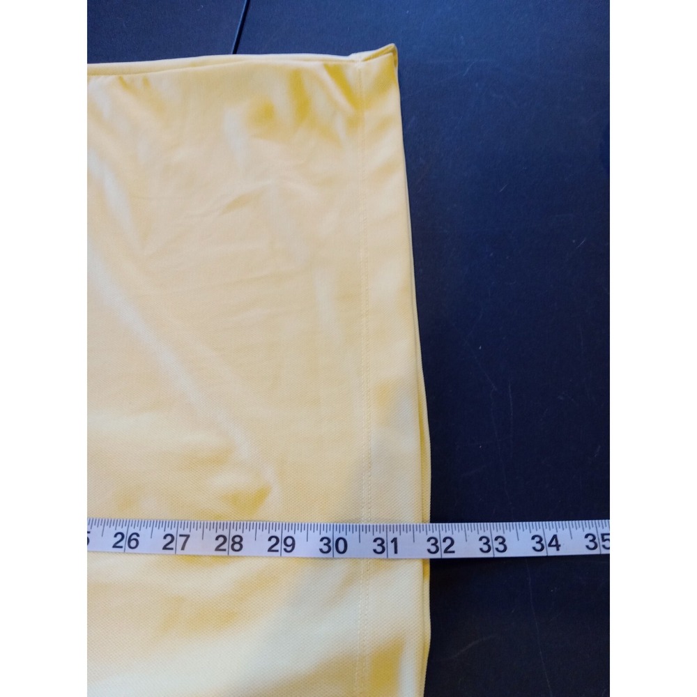 Nike Golf Mens XL Dri-Fit UV Short Sleeve Performance Yellow - Picture 7 of 7